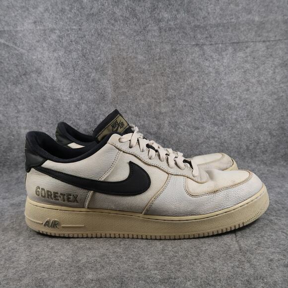 Nike Shoes Mens 13 Air Force 1 GTX Sneaker Leather AF1 Light Bone Trainer Casual - Picture 1 of 15